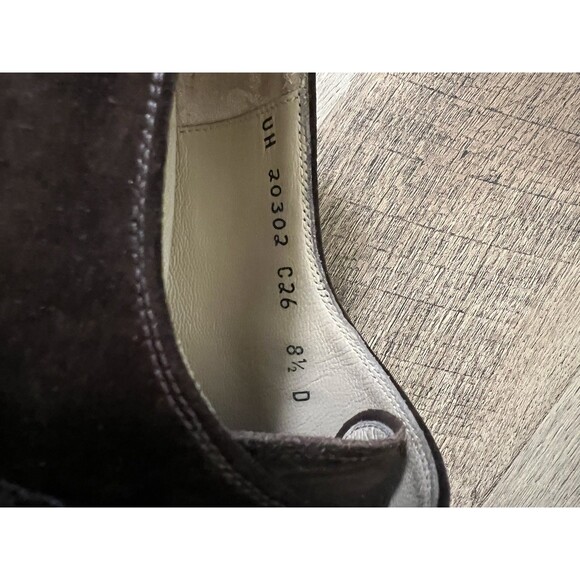 Salvatore Ferragamo Studio Men’s Brown Suede Monk Strap Shoes 8.5 D - Picture 6 of 6
